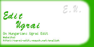 edit ugrai business card